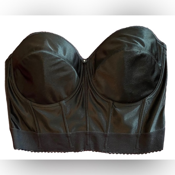 Dominique BLACK Noemi Strapless Backless Bra US 44DD E Bustier - Picture 1 of 7